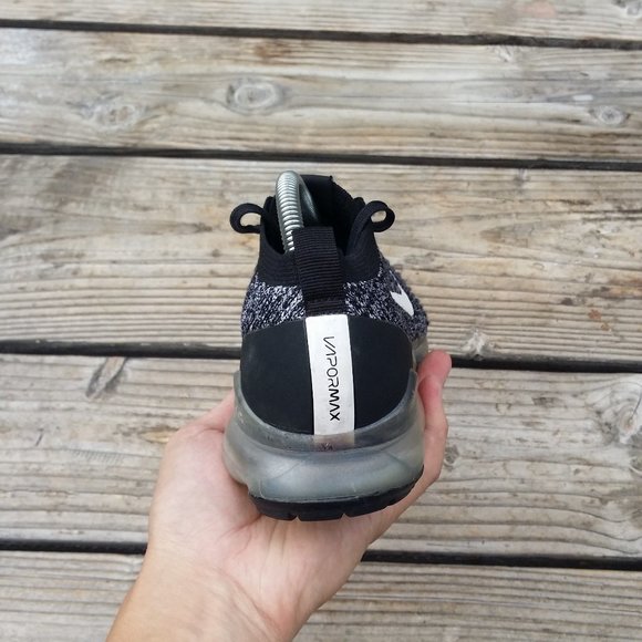 Women Size 9.5 / Size 8 Men Nike Air VaporMax Flyknit 3 Oreo Running Sneakers - Picture 6 of 8